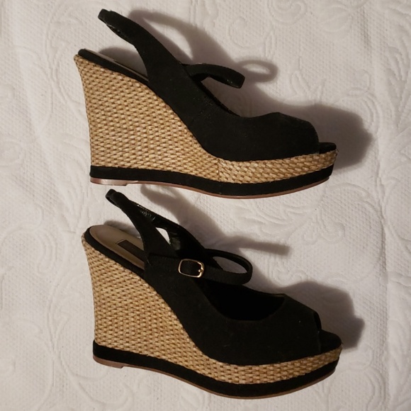 STEVEN Steve Madden Slingback Wedge Sandal Shoe - Picture 3 of 8